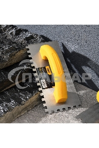 Кельма зубчатая прямоугольная Deli DL509310 230х100мм