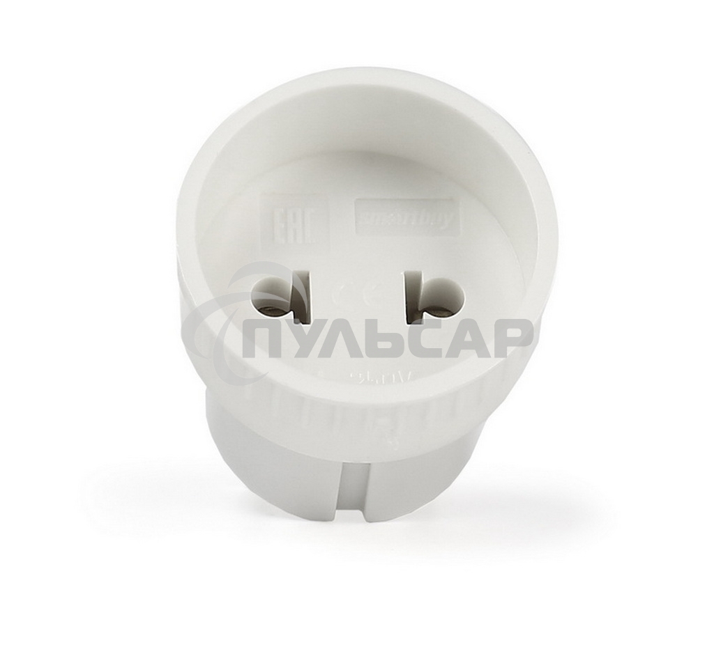 Адаптер переходник без заземления Smartbuy (SBE-06-S05-w) белый 6А 250В