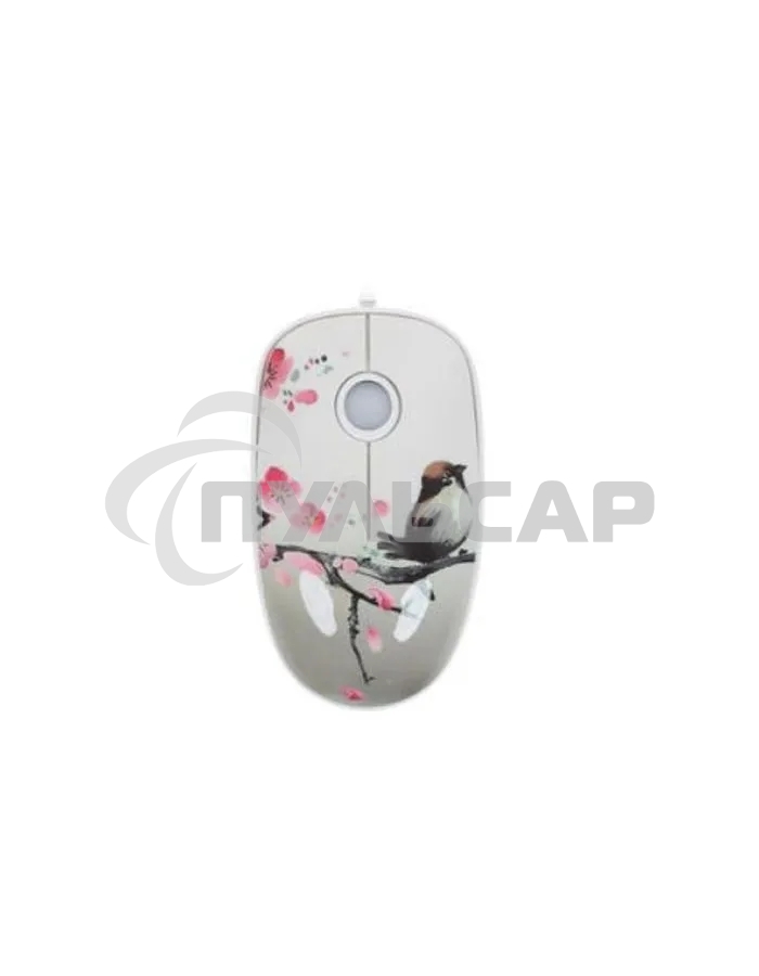 Мышь проводная Qumo Office M43 Serenity белый, 1000 dpi, USB, кнопки - 3