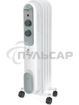 Обогреватель масляный Royal Clima ROR-P5-1000M (5 секций) белый, 1000 Вт, 10 м2, термостат