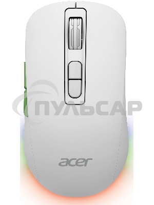 Мышь беспроводная Acer OMR311 белый, 2400 dpi, радиоканал, Bluetooth, USB, кнопки - 7