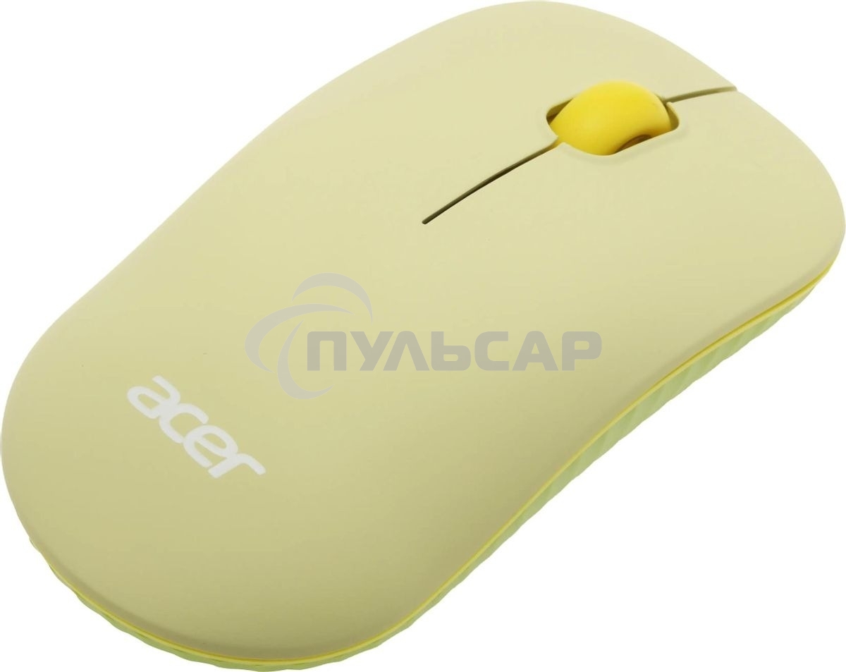 Комплект клавиатура + мышь Acer OCC205 беспроводной USB, 1200 dpi, зеленый/желтый