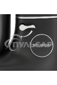 Кухонная машина Hyundai HYM-S8591 планетар.вращ. 1500Вт черный/серебристый