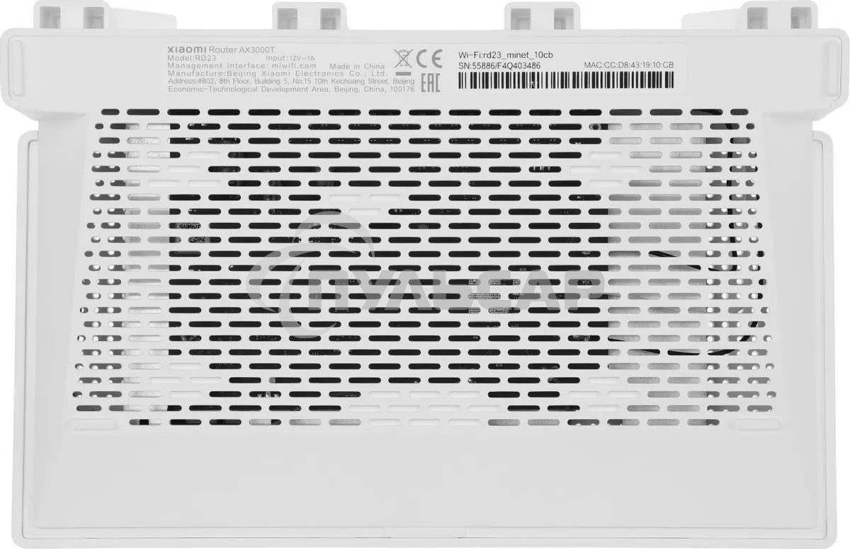 Маршрутизатор Wi-Fi Xiaomi Router AX3000T RU