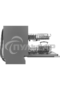 Встраиваемая посудомоечная машина Hyundai HBD 440P, белый, 44.8 см, 9 компл., 49 дБ, класс A++