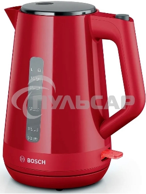 Чайник электрический Bosch TWK 1M124 1.7 л, 2400 Вт, красный