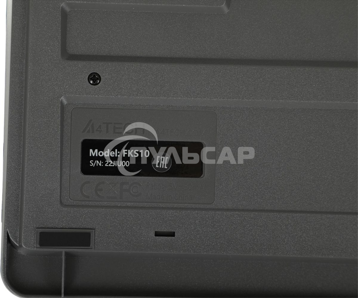 Клавиатура проводная A4Tech Fstyler FKS10, USB, черный/серый