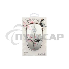 Мышь проводная Qumo Office M43 Serenity белый, 1000 dpi, USB, кнопки - 3