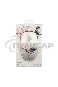 Мышь проводная Qumo Office M43 Serenity белый, 1000 dpi, USB, кнопки - 3