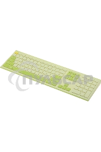 Комплект клавиатура + мышь Acer OCC205 беспроводной USB, 1200 dpi, зеленый/желтый