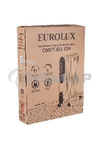 Обогреватель масляный EUROLUX ОМПТ-EU-12Н (12 секций) белый, 2500 Вт, 30 м2, термостат 67/3/20