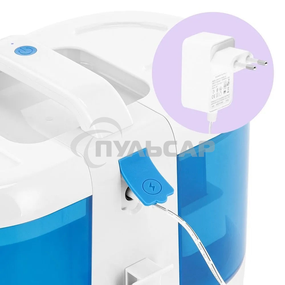 Пылесос моющий Kitfort КТ-5376 170Вт голубой/белый