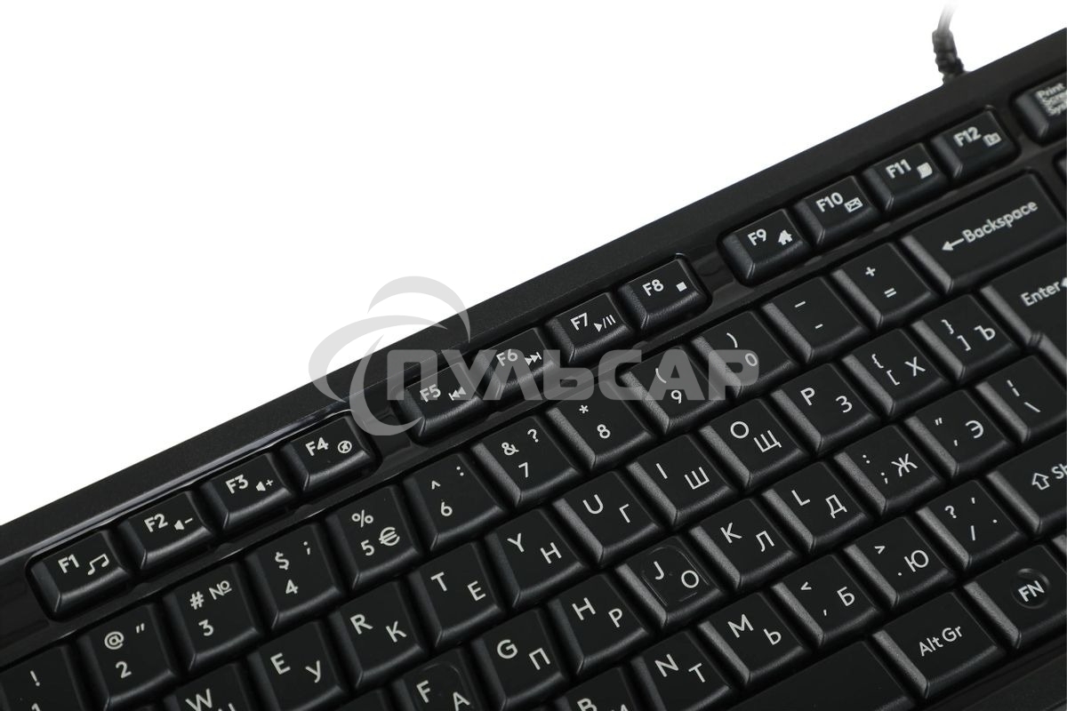 Клавиатура проводная A4Tech Fstyler FKS10, USB, черный/серый