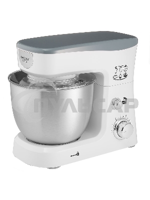 Миксер планетарный Delta LUX DE-7900Р белый с серым: 1000 Вт,чаша из нерж.стали-3,5л (2)