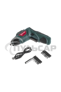 Аккумуляторная отвертка Hammer ACD3.6A с набором бит 3,6В 1,3А·ч 4Нм Li-Ion 653290