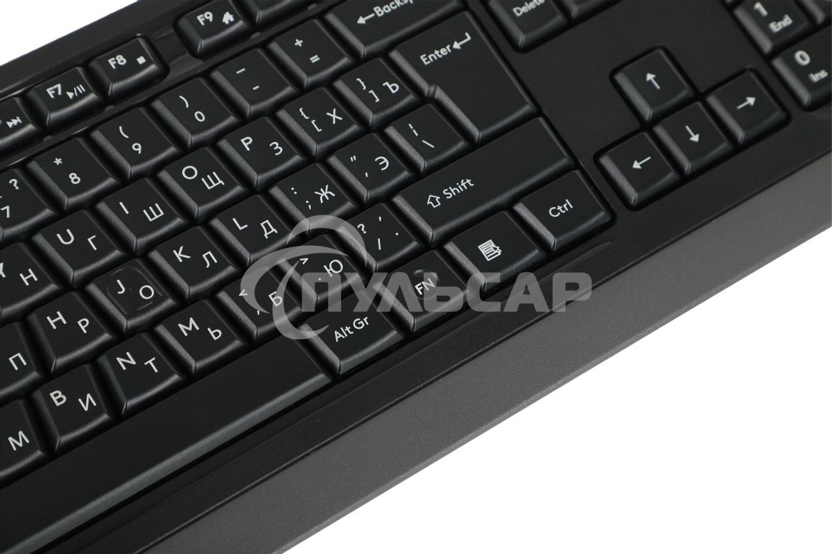 Клавиатура проводная A4Tech Fstyler FKS10, USB, черный/серый