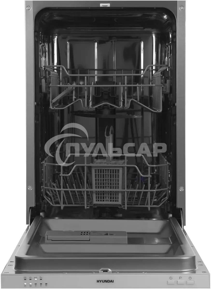 Встраиваемая посудомоечная машина Hyundai HBD 440P, белый, 44.8 см, 9 компл., 49 дБ, класс A++