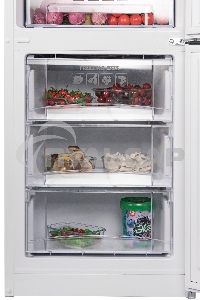 Холодильник Nordfrost NRB 134 W белый двухкамерный 238/100л морозилка снизу, капельная система