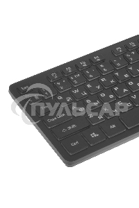 Клавиатура проводная Dialog Katana KK-ML17U BLACK - Multimedia, с янтарной подсветкой клавиш, USB, черная