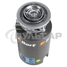 Измельчитель пищевых отходов Bort TITAN 4000 (Control) Мощность л.с. 0,75 ; 560 Вт; 4,2 кг/мин; 3200 об/мин; 1400 мл; Металл ;набор аксессуаров 5 шт [93410242]