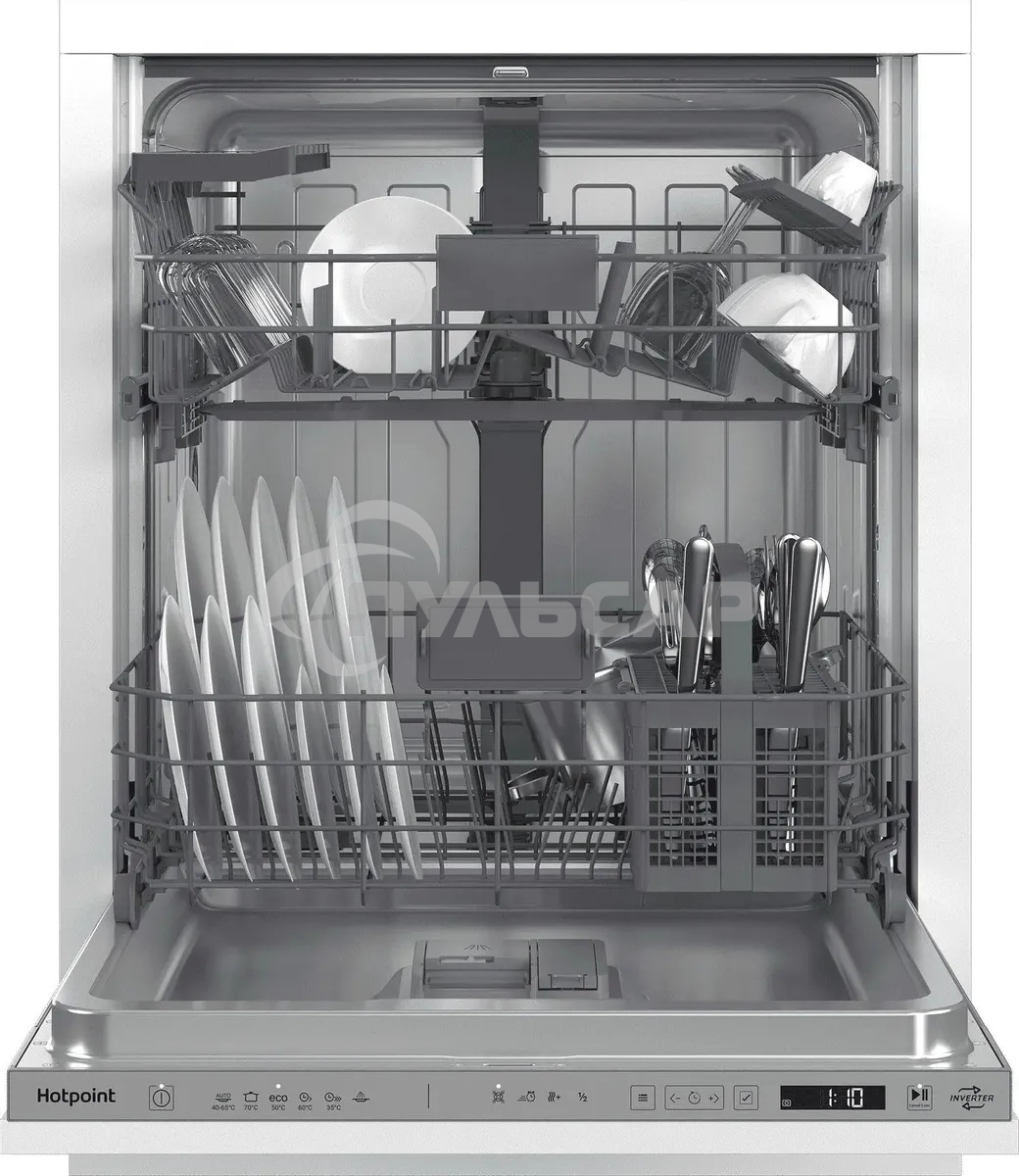 Встраиваемая посудомоечная машина 60 см HI 4D66 DW, нержавеющая сталь, 59.8 см, 14 компл., 46 дБ, класс A