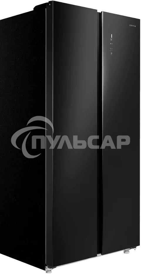 Холодильник Maunfeld MFF177NFB Slim Inverter черный двухкамерный 352/198л морозилка слева, No Frost, Side by Side