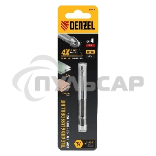 Сверло по керамической плитке Denzel 4 мм, крестовая пластина, 6-гр. хвостовик
