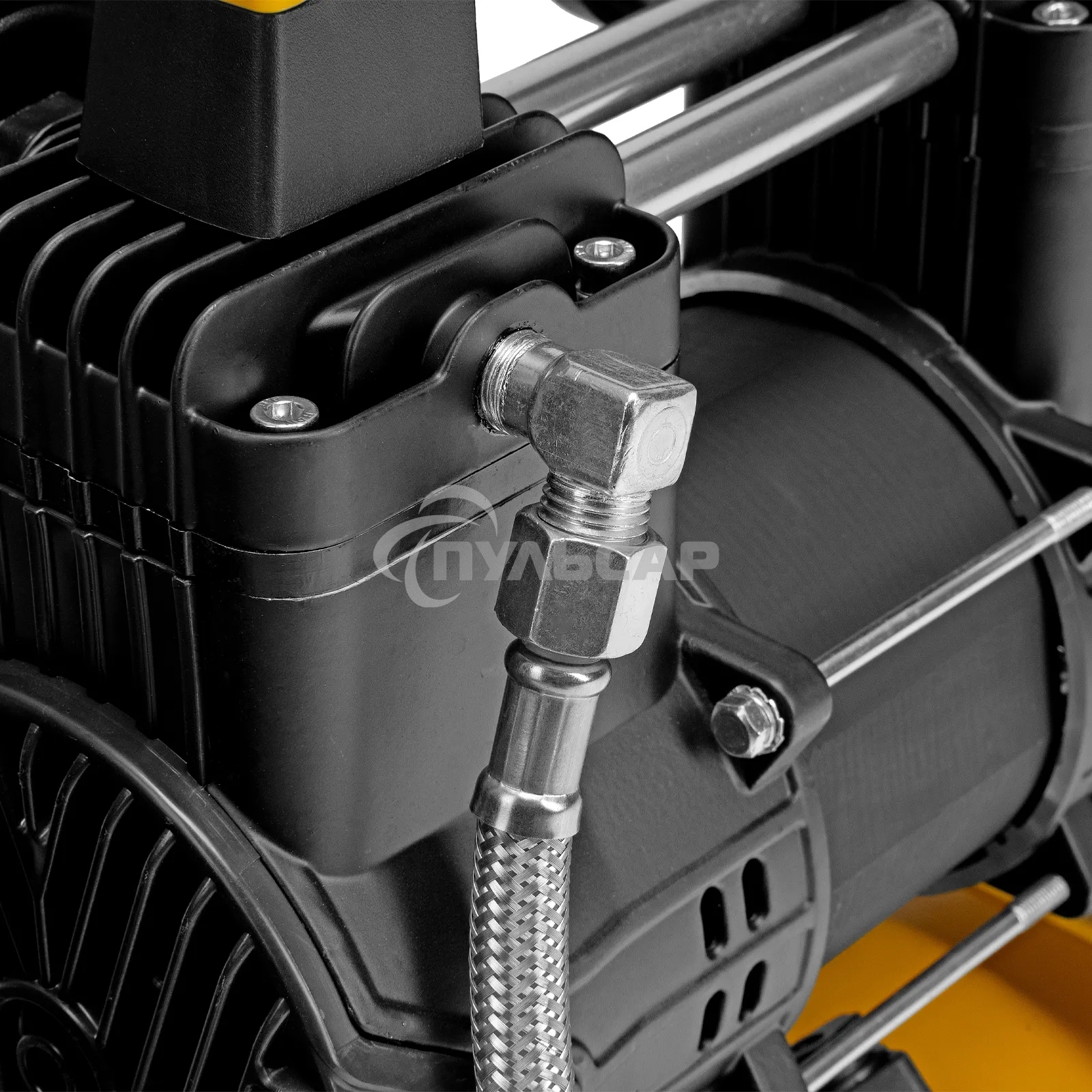 Компрессор безмасляный малошумный Denzel DLP-950/10, 950 Вт,10 л, 2850 об/мин, 170 л/мин