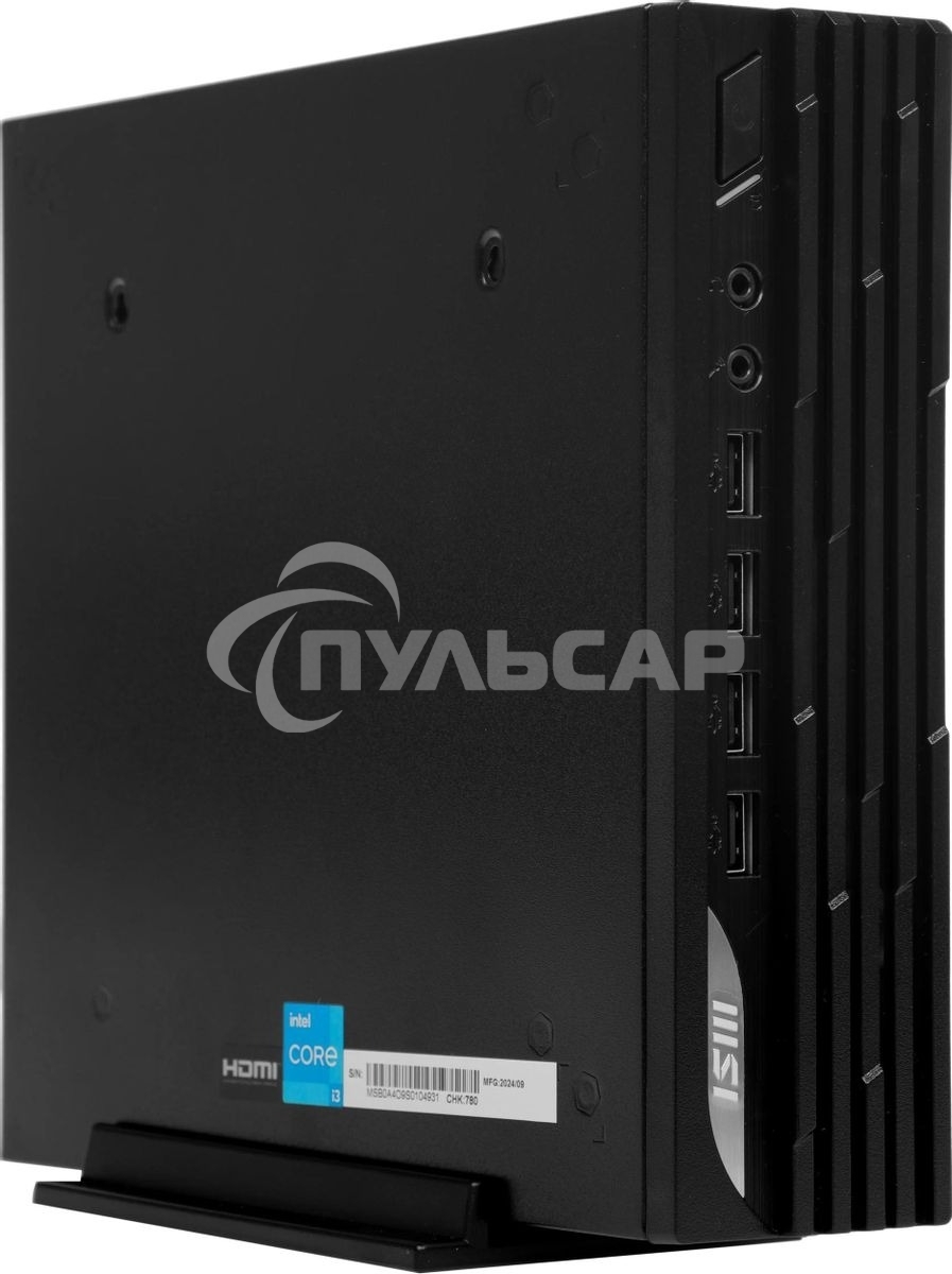 Неттоп MSI Pro DP21 12M-439XRU i3 12100 (3.3) 8Gb SSD512Gb UHDG 730 без ОС GbitEth WiFi BT 120W черный (9S6-B0A421-826)