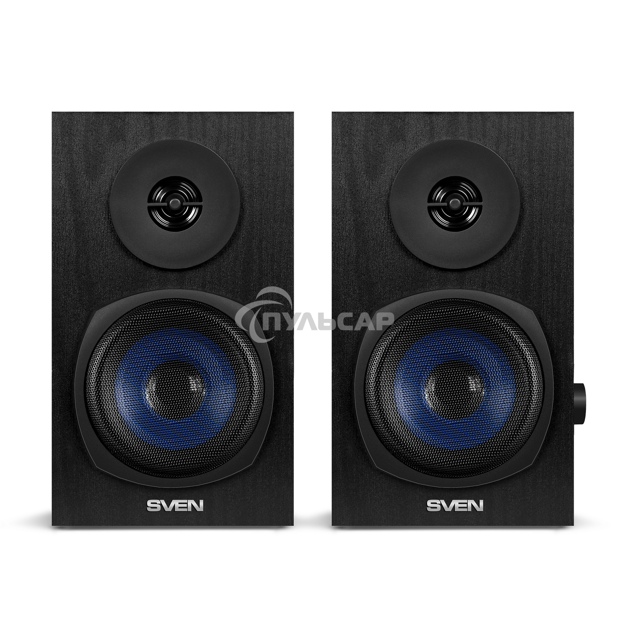 Акустическая система 2.0 SVEN SPS-576 черные (2x4W, Bluetooth, дерево)