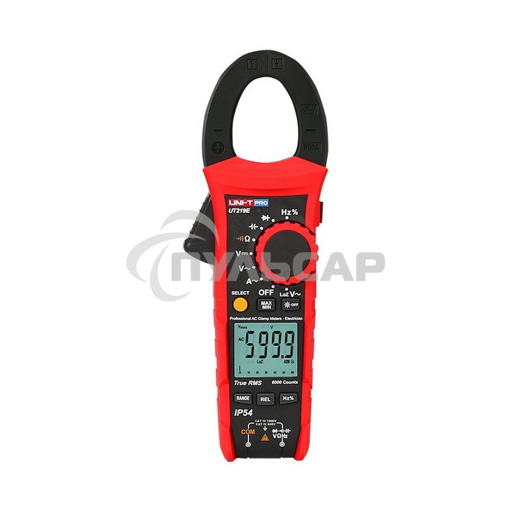 Токоизмерительные клещи UNI-T UT219E, 1000В, 600А, 60МОм