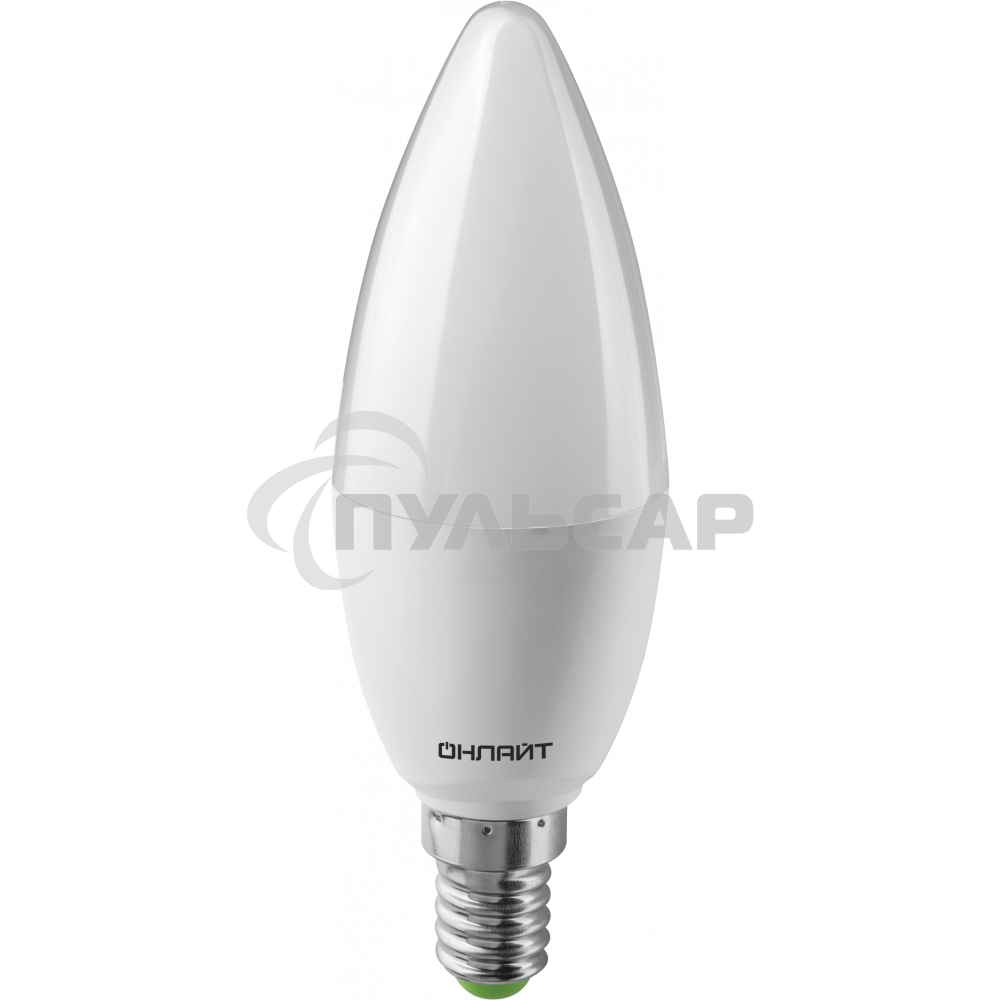 Лампа светодиодная ОНЛАЙТ 61957 OLL-C37-10-230-4K-E14-FR