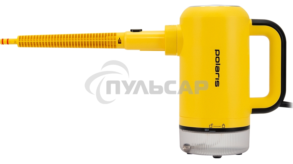 Пароочиститель Polaris PSC-1712С черно/желтый, 1700 ВТ, 360 мл