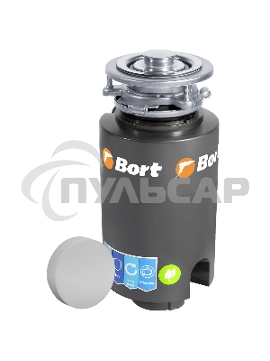 Измельчитель пищевых отходов Bort TITAN 4000 (Control) Мощность л.с. 0,75 ; 560 Вт; 4,2 кг/мин; 3200 об/мин; 1400 мл; Металл ;набор аксессуаров 5 шт [93410242]