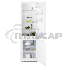 Встраиваемый холодильник Electrolux RNT2LF18S (без No Frost, электронное управление, класс A+, полезный объем: 272 л (195 + 72 л), 54x54.9x177.9 см, белый)