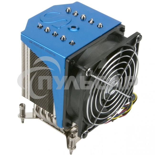 Кулер серверный Ablecom ACL-S40062 синий, 92 мм, алюминий/медь, 3800 об/мин, 38 дБ, 4 pin, 295 Вт, 128 мм