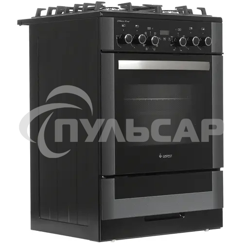 Плита комбинированная Gefest ПГЭ 6502-03 0044 черный, конфорок 4 газовых, духовка 55 л, 60 см x 85 см x 60 см