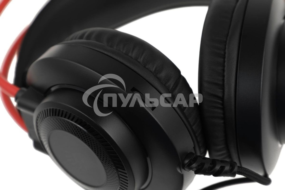 Наушники с микрофоном A4Tech Bloody G200S черный/красный 2м мониторные USB оголовье (G200S USB/ BLACK +RED)