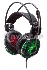 Наушники с микрофоном Oklick HS-L500G черный 2.2м мониторы оголовье