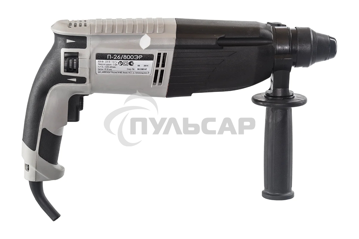 Перфоратор Интерскол П-26/800ЭР патрон:SDS-plus уд.:3Дж 800Вт (кейс в комплекте)