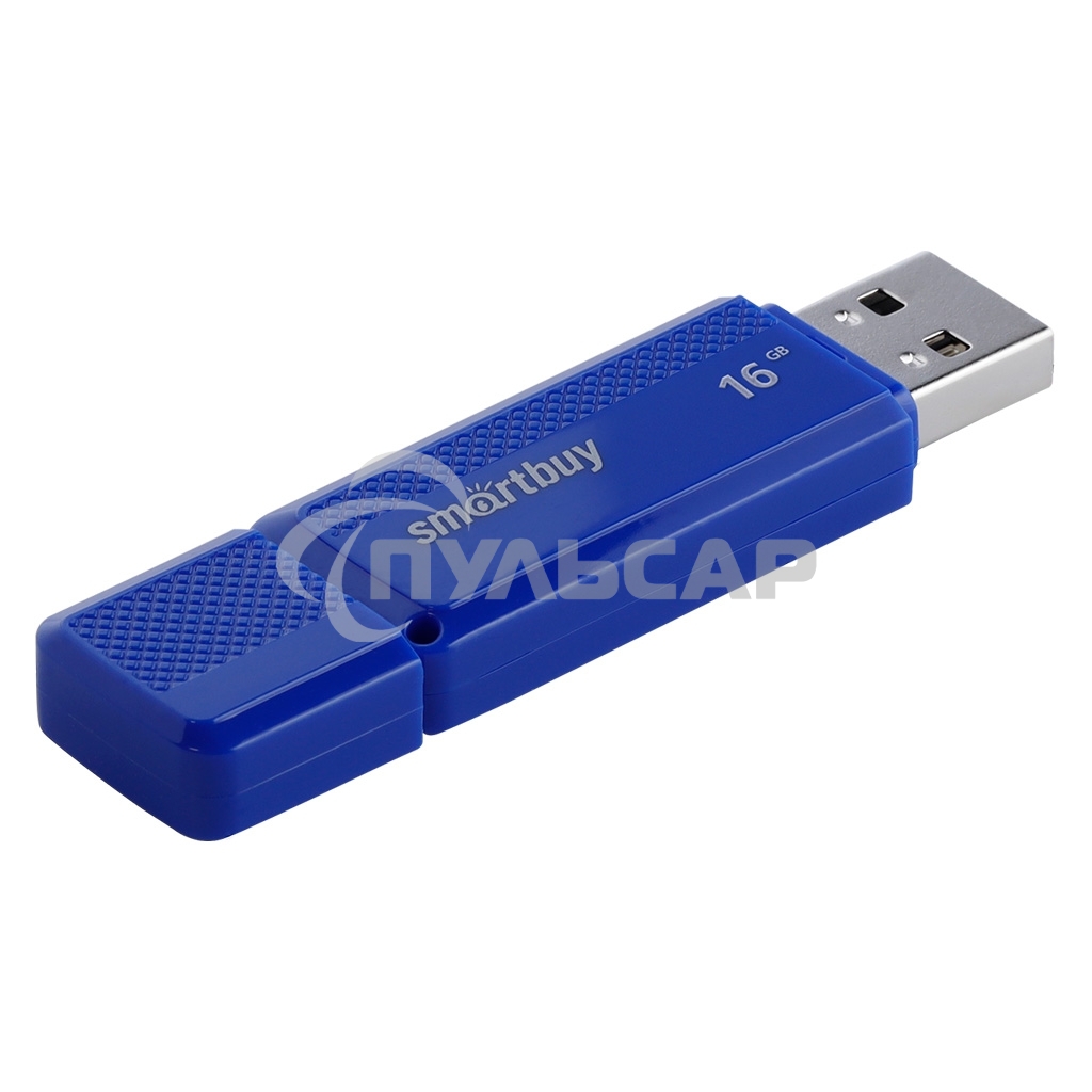 Флешка USB 2.0 Flash 16 Gb Smartbuy Dock Blue (SB16 GbDK-B)