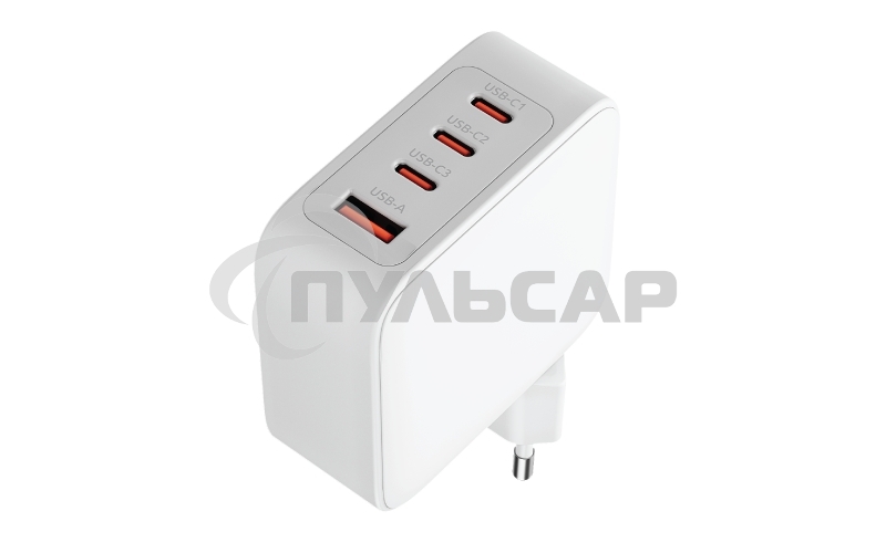 Сетевое зарядное устройство OLMIO Type-C х 3, 100W, QC3.0, PowerDelivery3.0, GAN, PPS, белое