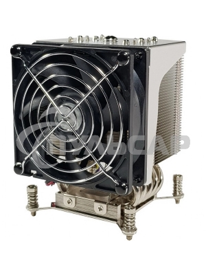 Кулер серверный Ablecom ACL-S40092 серебристый, 92 мм, алюминий/медь, 3800 об/мин, 38 дБ, 4 pin, 165 Вт, 126 мм