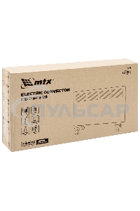 Конвектор MTX КМ-1500.2 белый, 1500 Вт, 20 м2, термостат