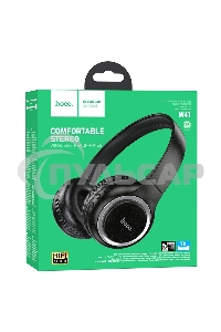 Наушники накладные Hoco Charm W41 черный беспроводные bluetooth оголовье