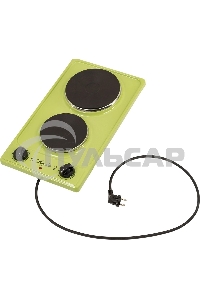 Электрическая плитка Лысьва ЭПБ 22 зеленый (настольная)