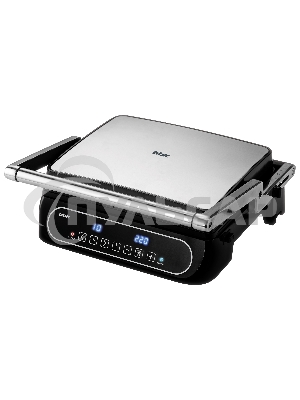 Гриль электрический BBK BEG3001 2000 Вт, черный/металлик