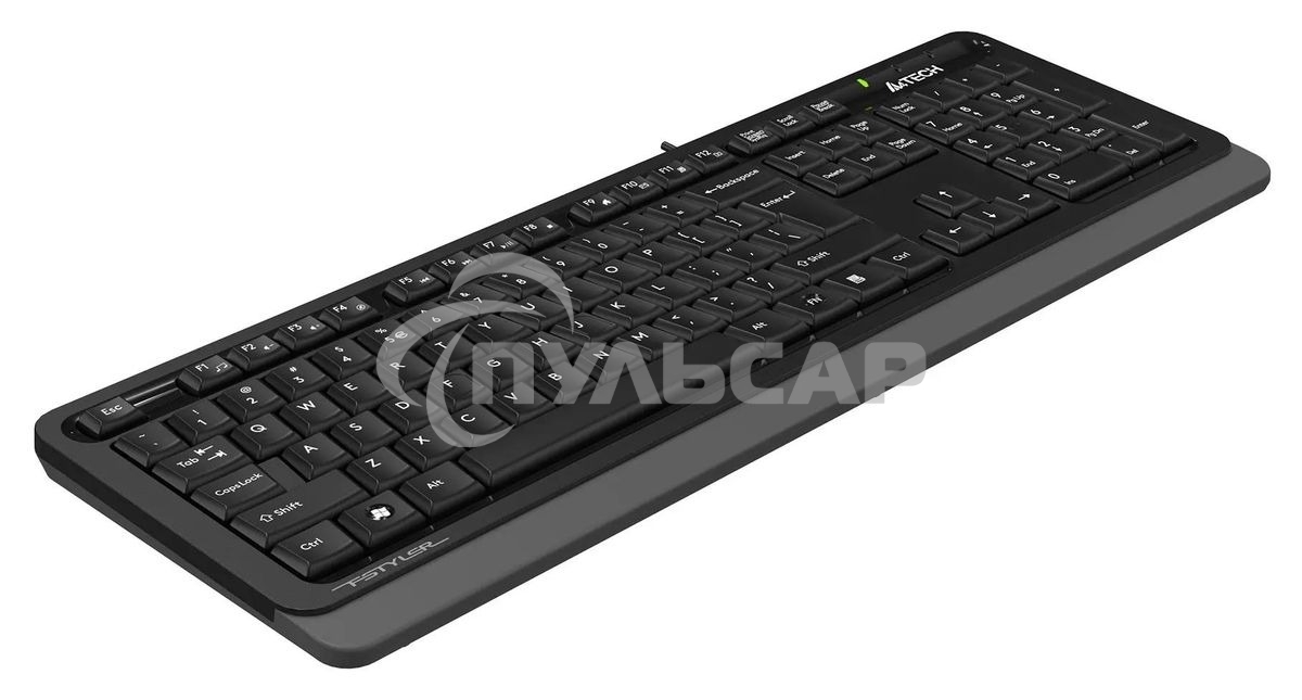 Клавиатура проводная A4Tech Fstyler FKS10, USB, черный/серый