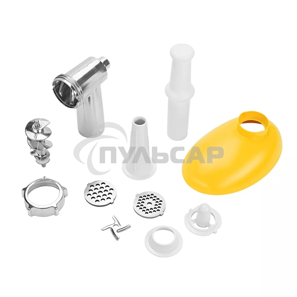 Мясорубка электрическая Kitfort КТ-2113-2 1000Вт белый/желтый