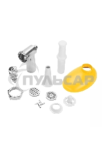 Мясорубка электрическая Kitfort КТ-2113-2 1000Вт белый/желтый